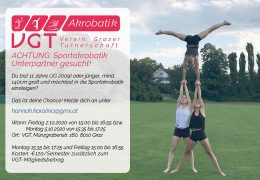 ACHTUNG: Sportakrobatik  Unterpartner gesucht!